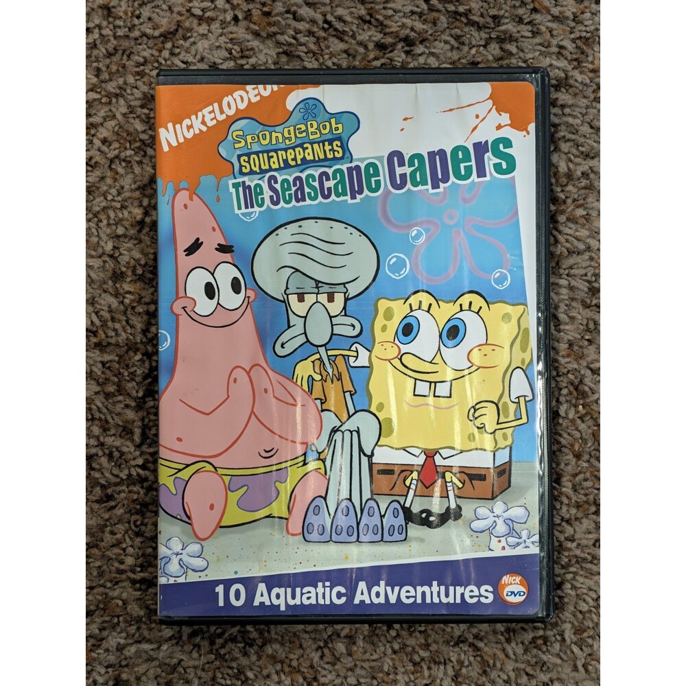 Spongebob Squarepants The Seascape Capers DVD Nickelodeon 10 Adventures